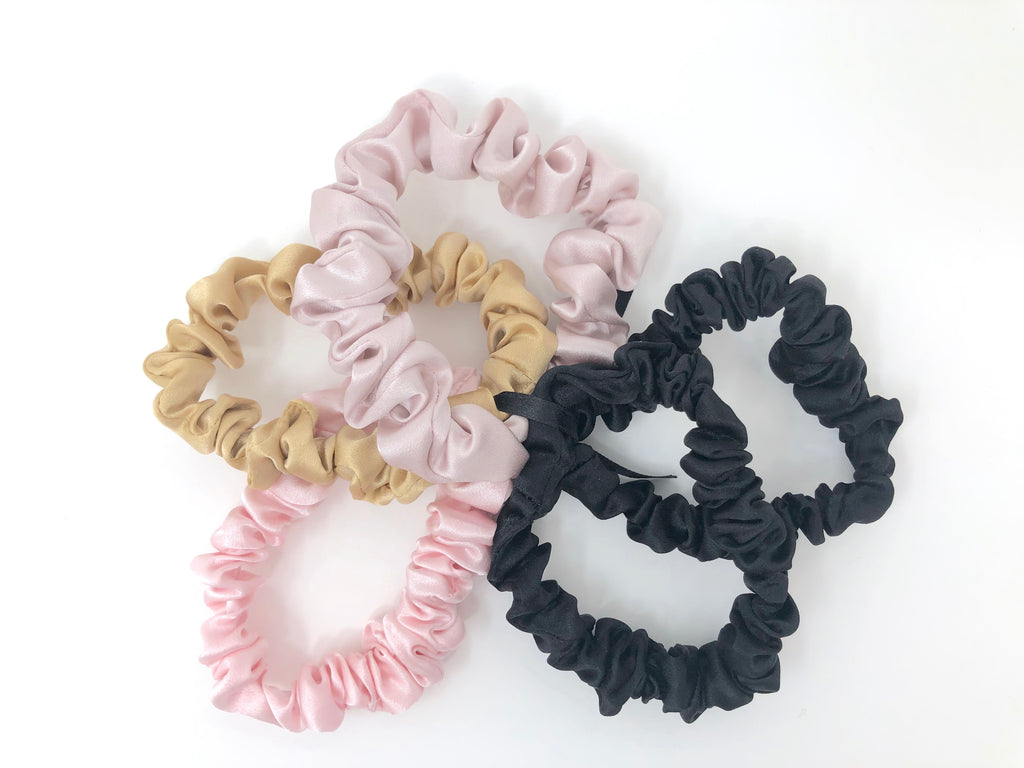 hair loop Mulberry silk hair rope Scrunchies intestine loop slippery flower