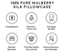 Mulberry Silk Pillowcase, Standard/Queen, Midnight Navy