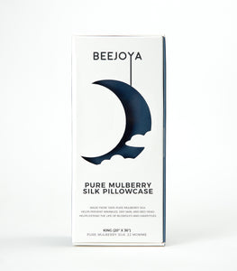 Mulberry Silk Pillowcase, King, Midnight Navy